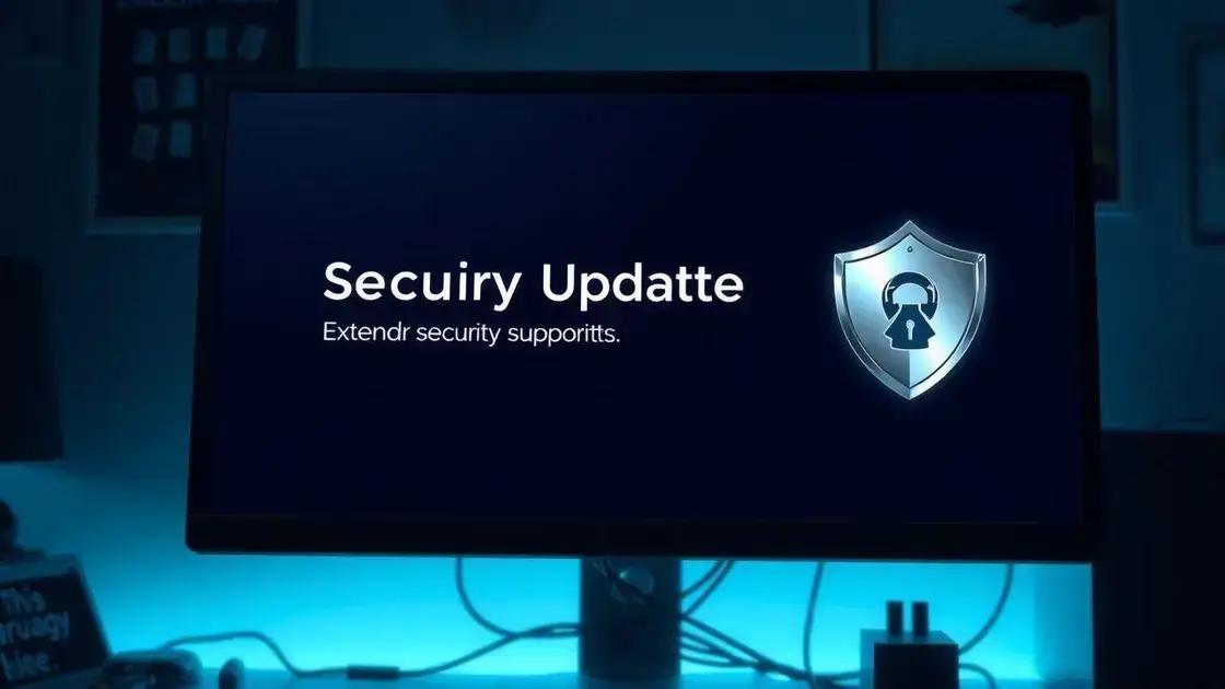 Exploring extended security updates